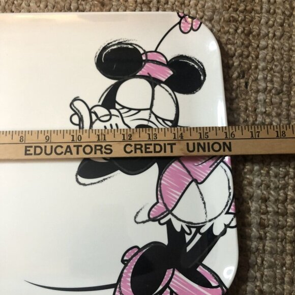 Disney Mickey Mouse Minnie Mouse Serving Tray ZAK! Designs 16" x12" - Picture 5 of 6